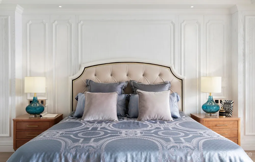 魅无界设计丨颐和山庄别墅:在3000㎡独栋别墅中,聆享优雅法式生活意境