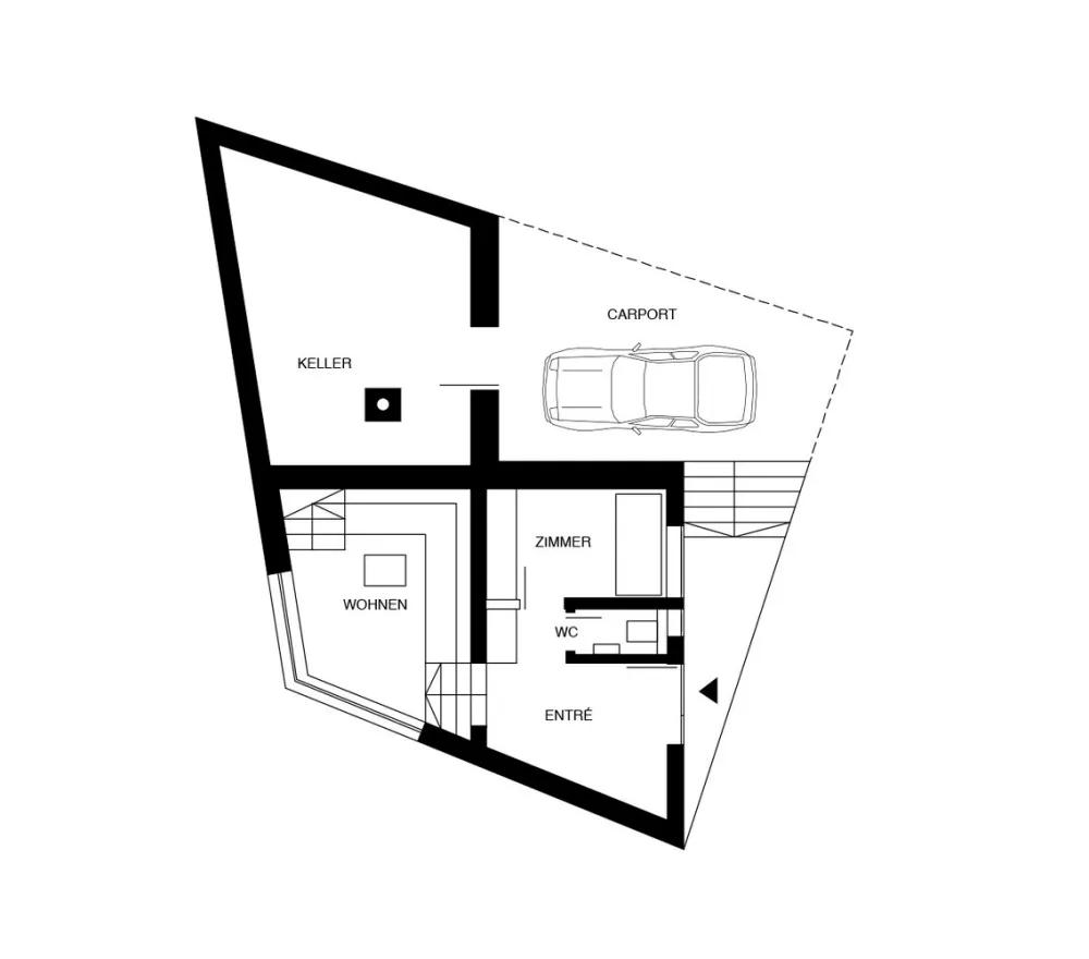 Haus D,顺时针旋转的黑色住宅 / Yonder – Architektur und Design