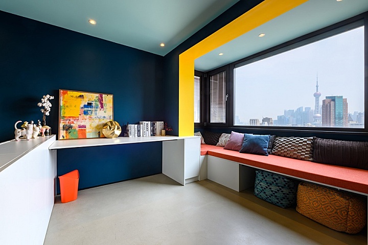 45㎡老房改造为智能化单身公寓，上海松柏公寓改造 张烨建筑事务所