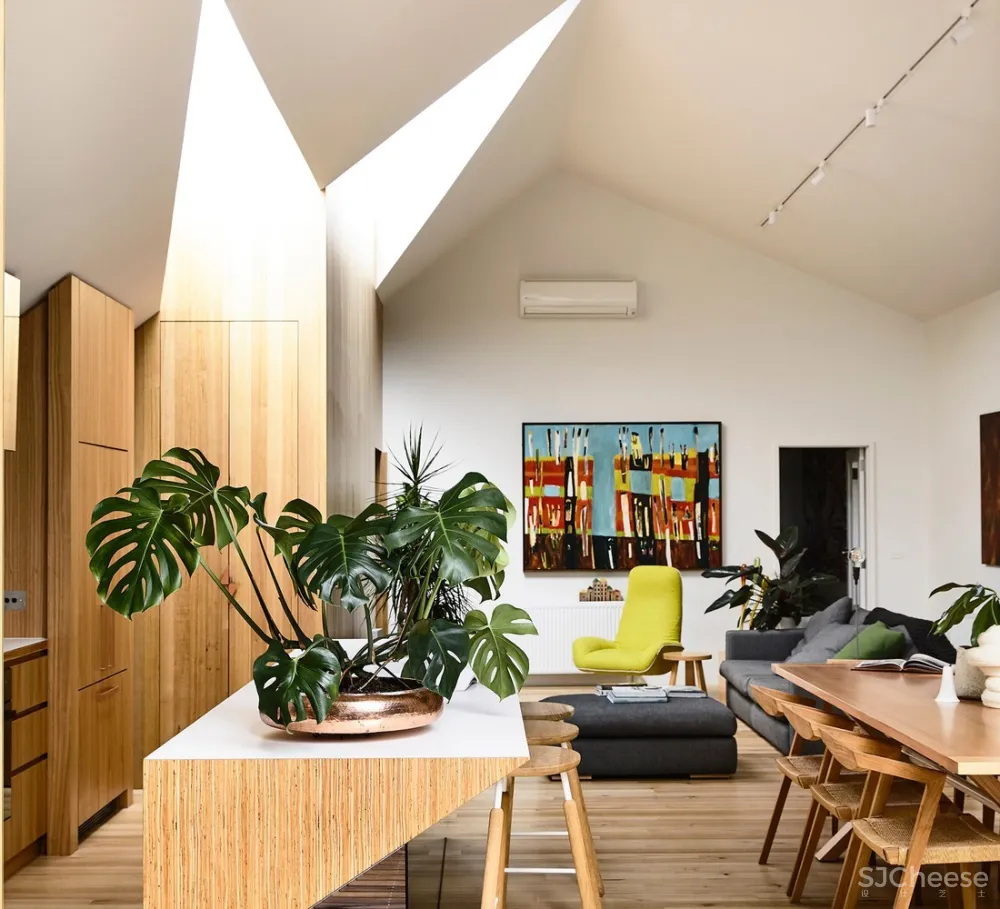 原木+几何元素丨让家更有设计感