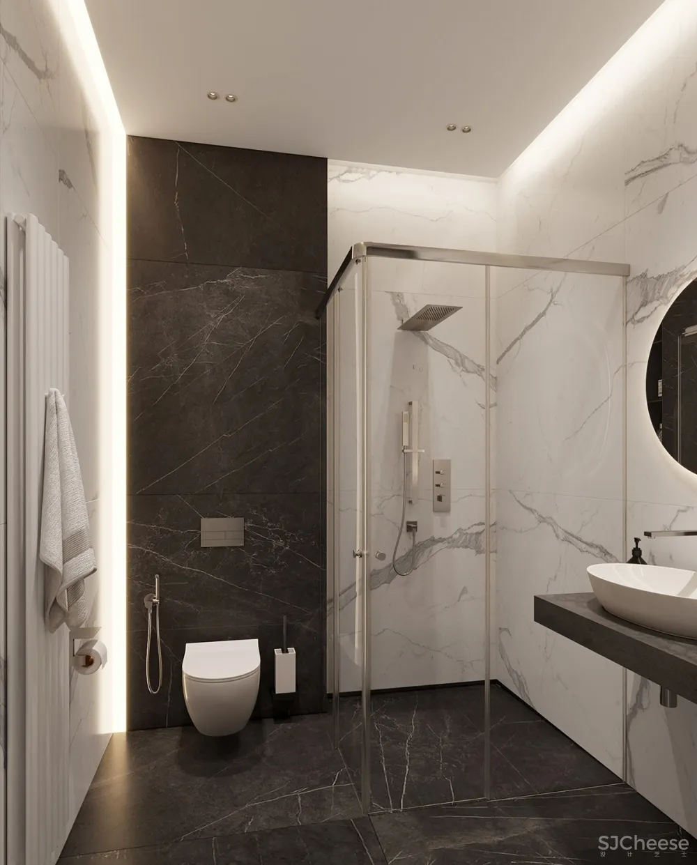 138㎡ 高级灰设计丨营造轻奢之美