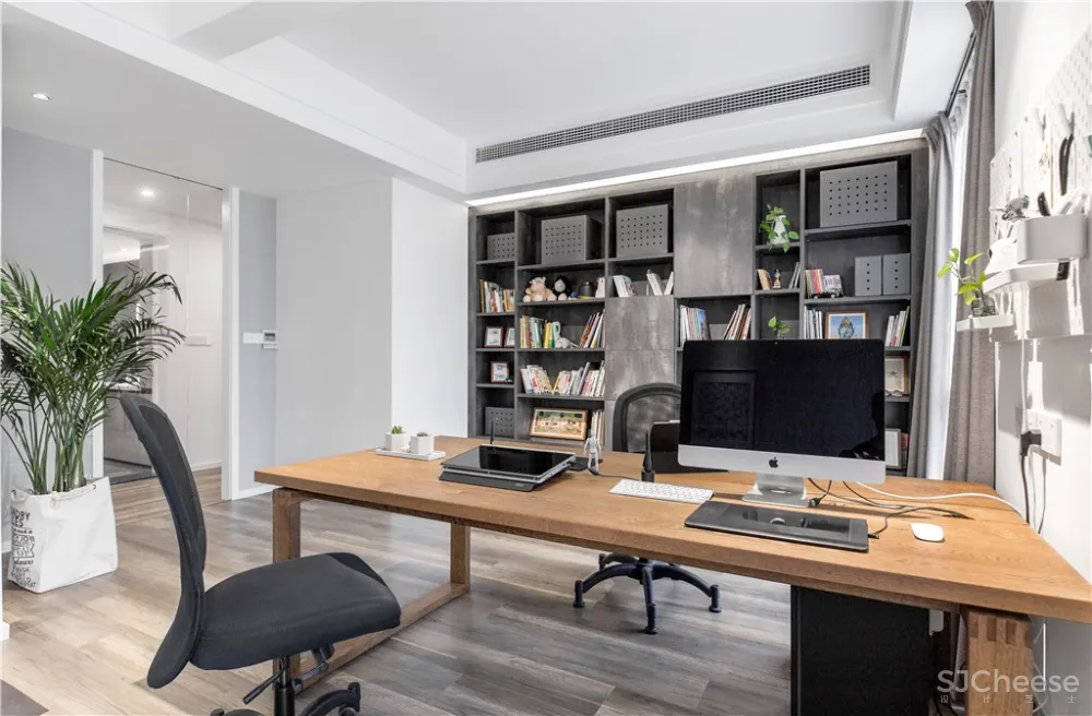 《漫画家日记》160㎡简约黑白灰 欢乐佳园装饰