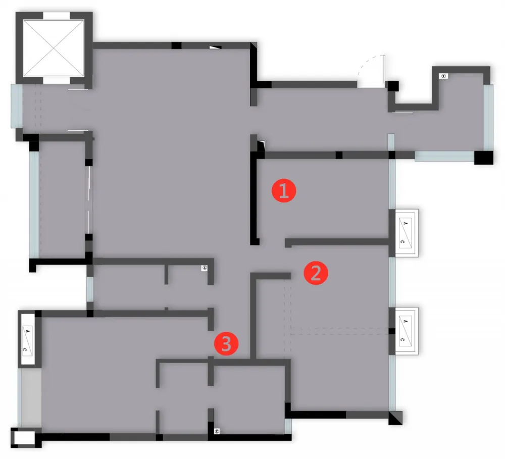 《漫画家日记》160㎡简约黑白灰 欢乐佳园装饰
