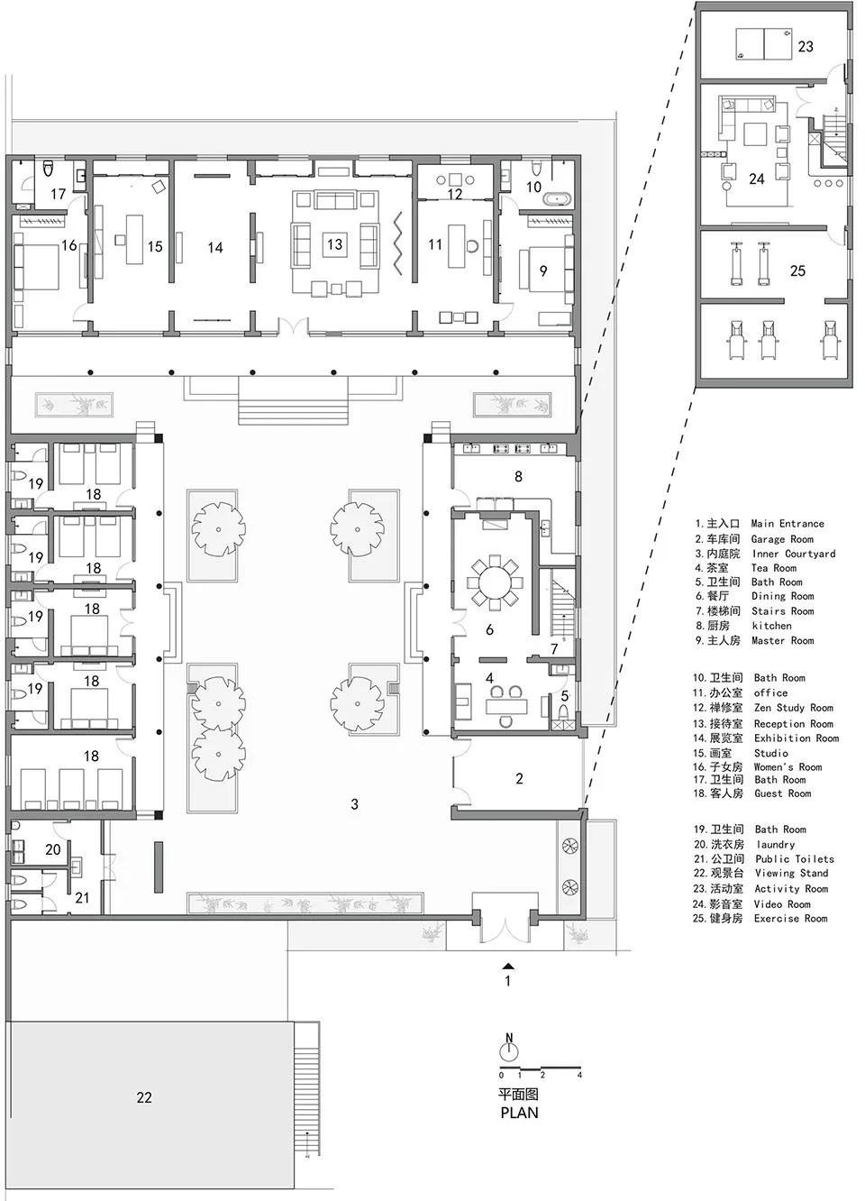 九点九空间设计:北京 长城脚下的京隐园