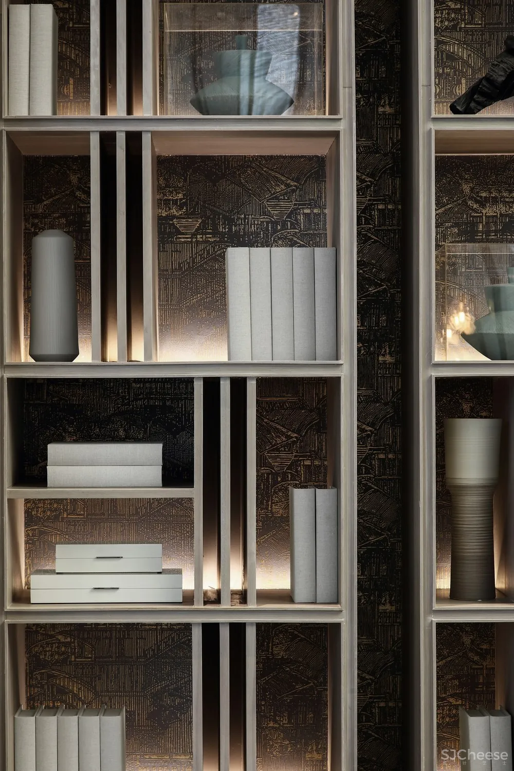 造价6500/㎡顶级售楼中心设计丨呈现出空间美感契合的精美质感