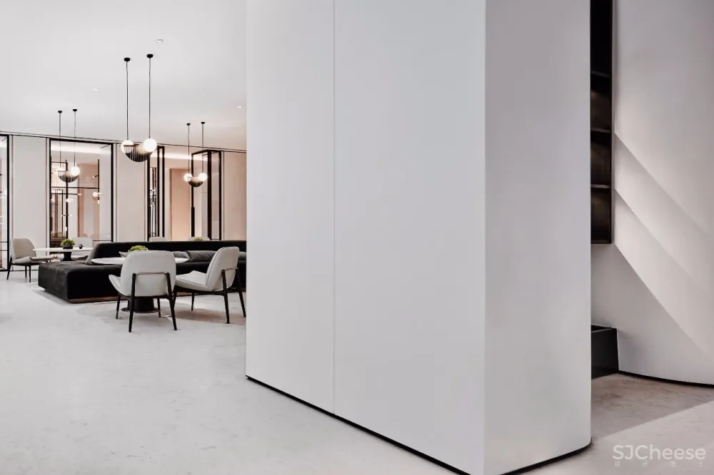 【无间设计最新力作】1200㎡摩登东方营销中心设计落地方案