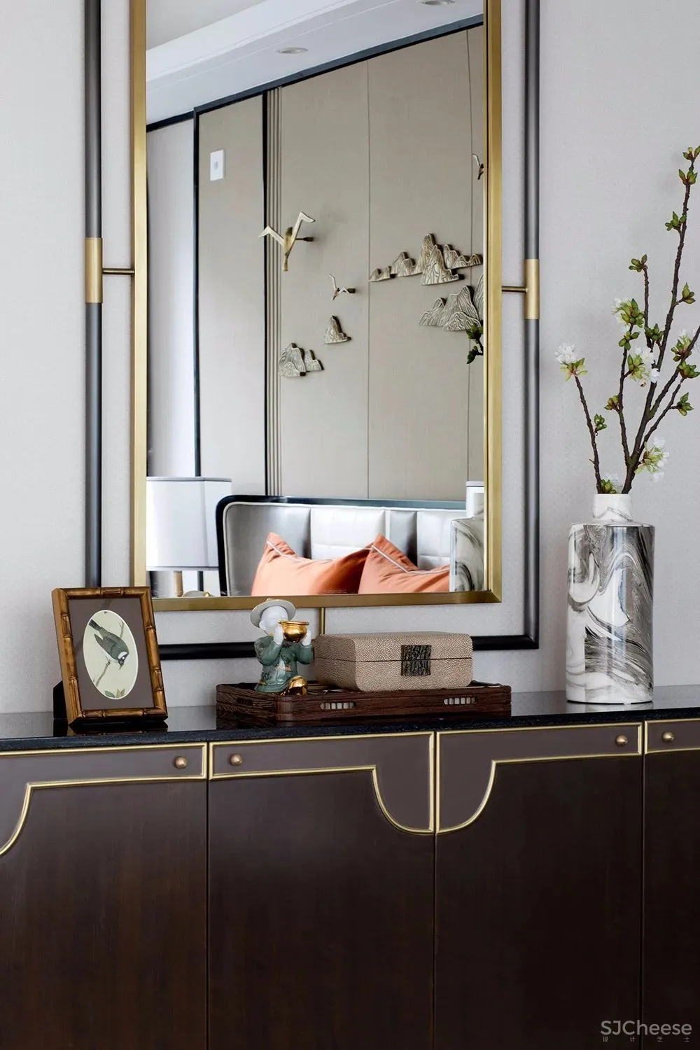 两套很赞的新中式样板间设计丨探索中国文化的源头