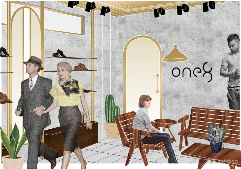 混凝土、黄铜、柚木,献给绅士们的“精英”鞋店! Renesa