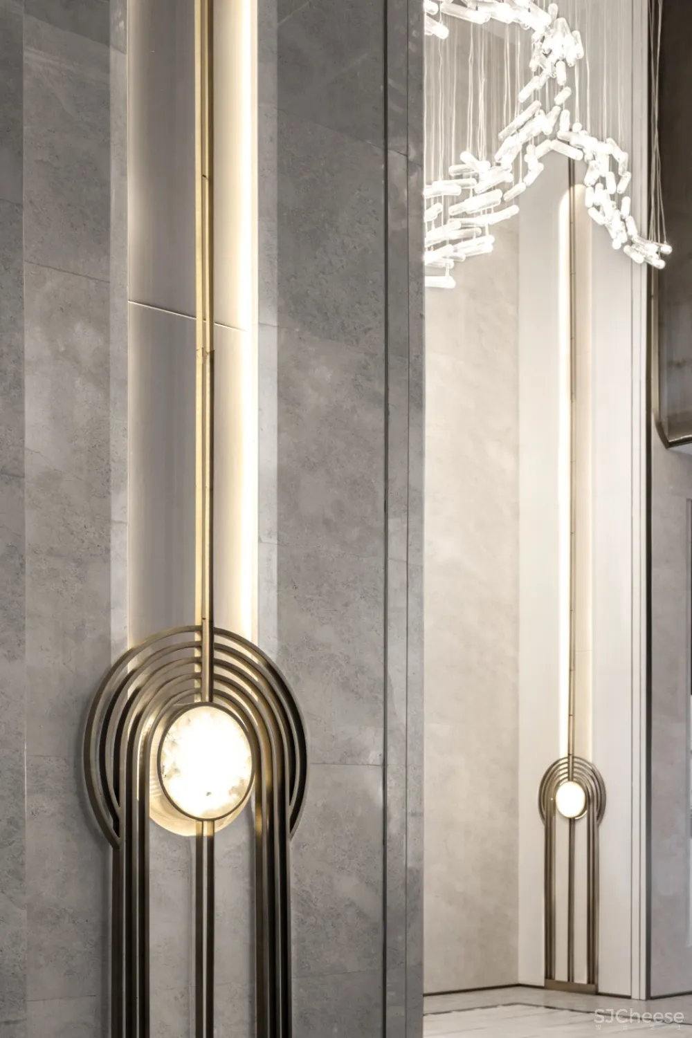 【柏舍设计新作】将Art Deco概念融入现代轻奢风的销售中心软装设计方案