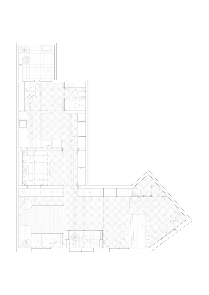 西班牙一间90平米纯白单层房屋改造