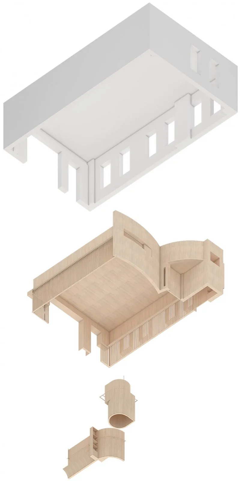 “面料”带给空间的卷曲与自由,北京“往夕”服装工作室 帕姆建筑