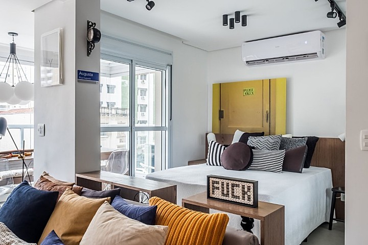 圣保罗一位年轻单身汉的49㎡现代风小公寓 Rafael Zalc