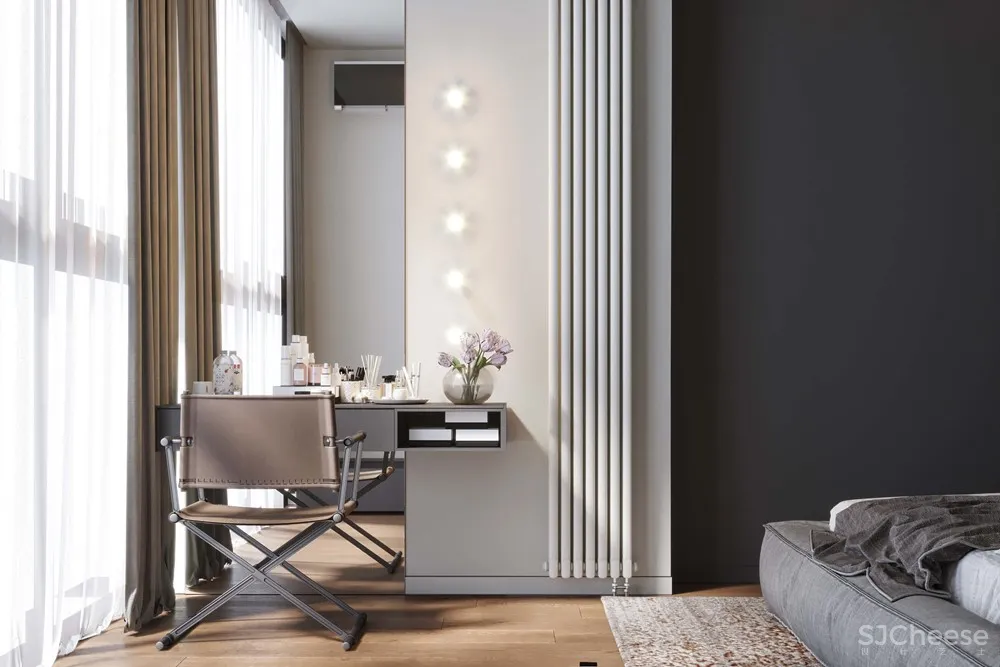 莫斯科117m²年轻女孩的现代风公寓 Geometrium