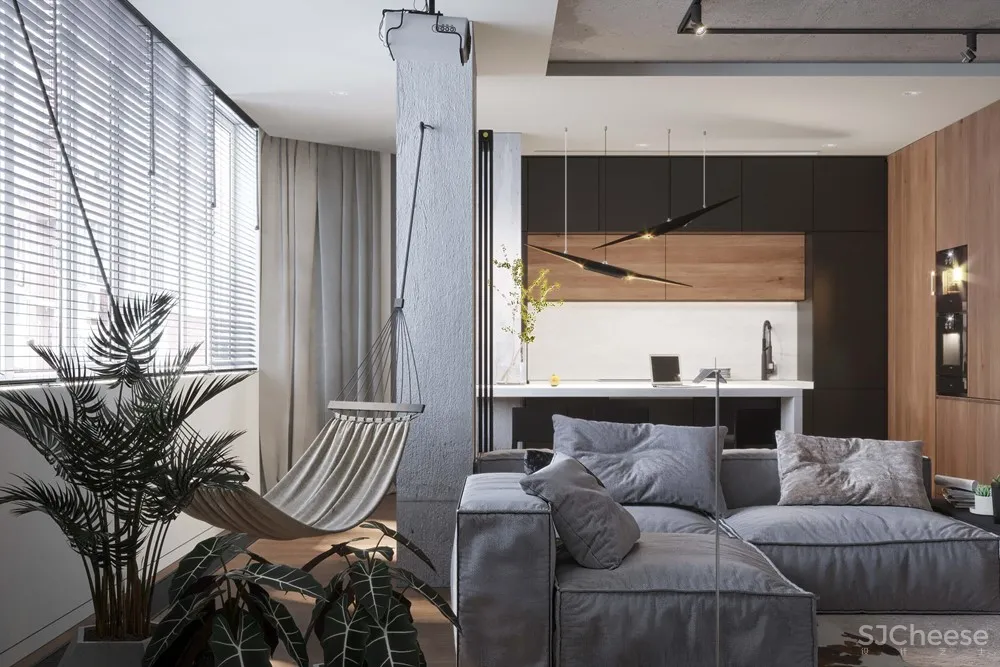 莫斯科117m²年轻女孩的现代风公寓 Geometrium