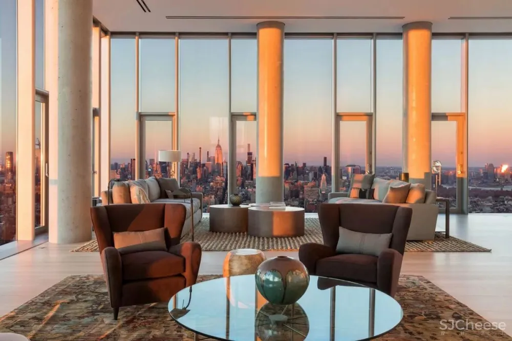 售价2亿的顶层公寓丨装修的不像精装房