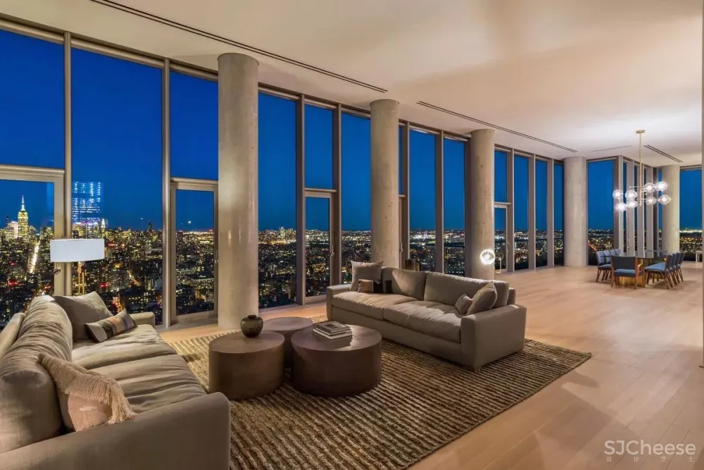 售价2亿的顶层公寓丨装修的不像精装房