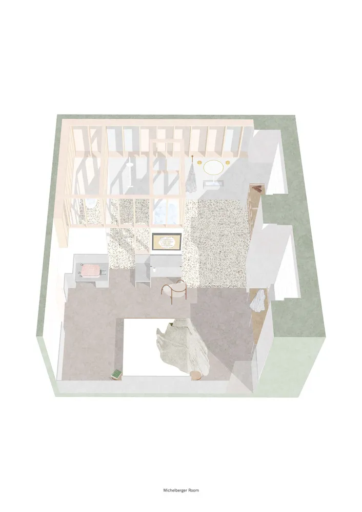 历史元素与未来功能之间创造视觉张力,柏林酒店改造 Jonathan Tuckey Design