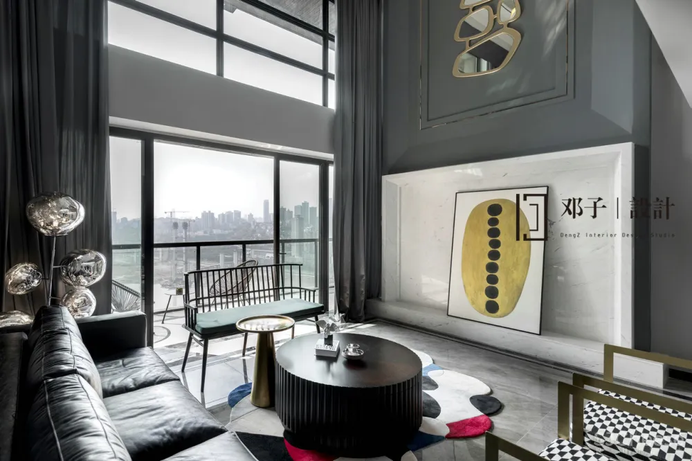 167㎡水晶灯与玛吉斯陀螺椅的完美会面 邓子设计