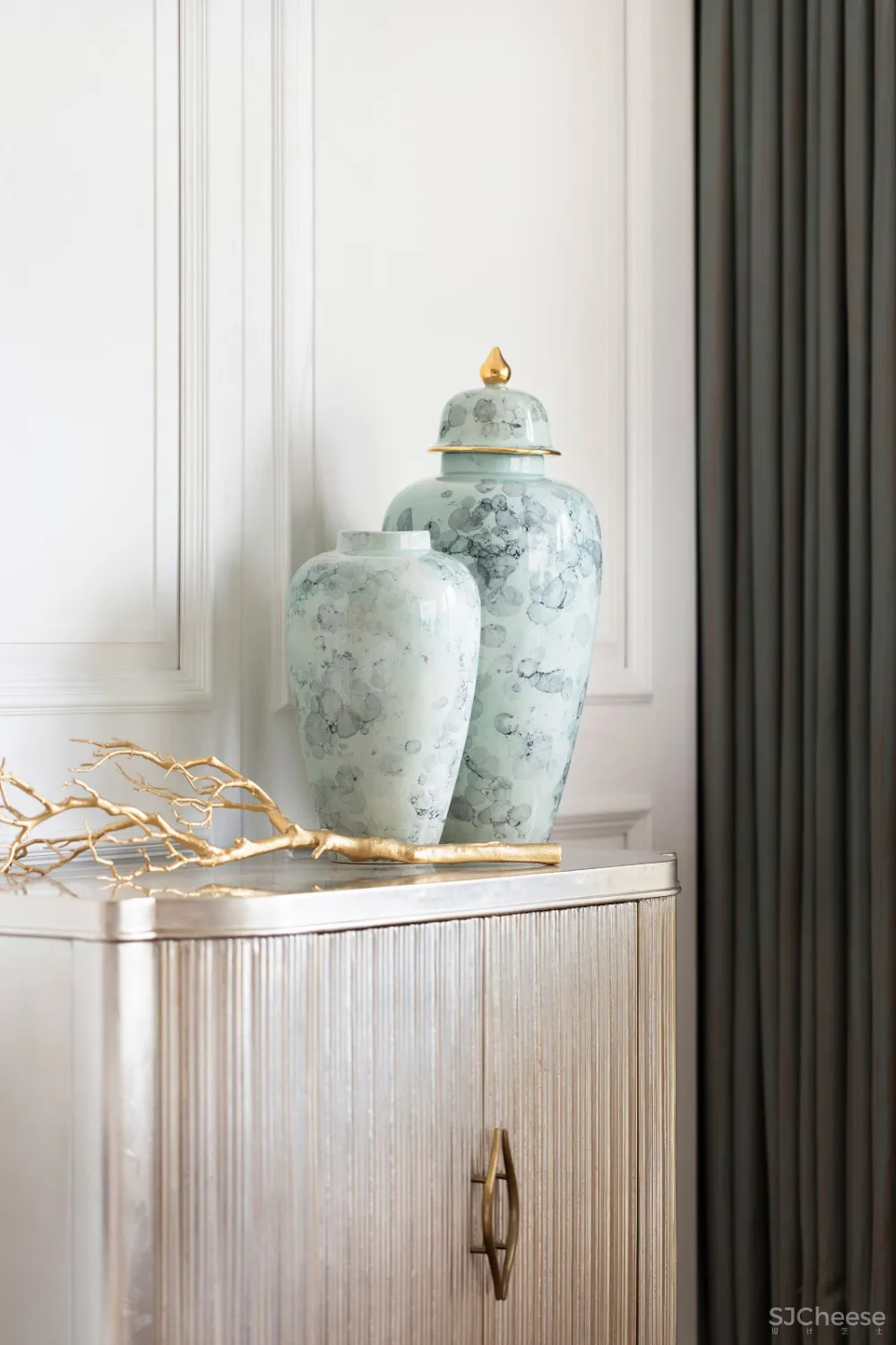 魅无界设计丨颐和山庄别墅:在3000㎡独栋别墅中,聆享优雅法式生活意境