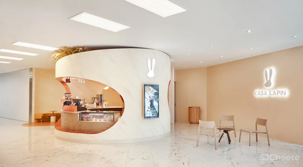 “兔子洞”抽象形式与自然元素的结合，Casa Lapin咖啡店 Taste Space