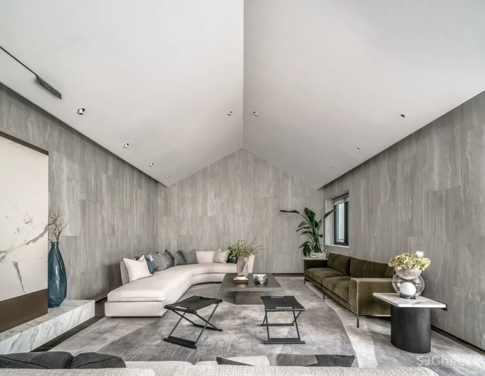 集艾设计 LSD联袂新作 1000㎡ 纯粹主义 顶级豪宅设计落地方案