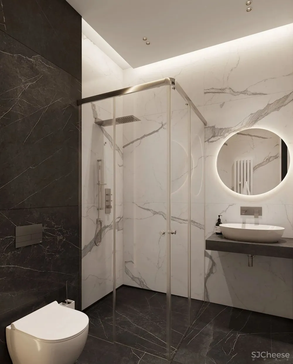 138㎡ 高级灰设计丨营造轻奢之美