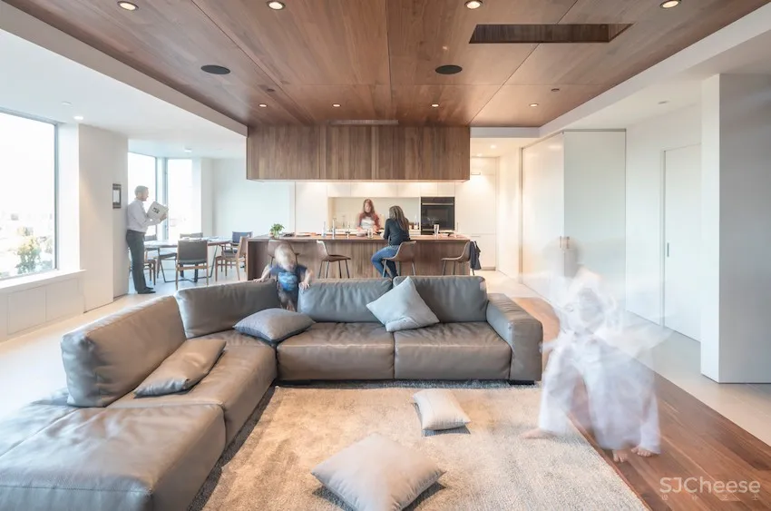 半开放式顶层公寓!旧金山277㎡木质系老宅翻新 Sidell Pakravan