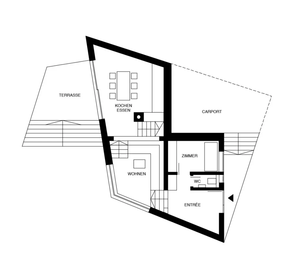 Haus D,顺时针旋转的黑色住宅 / Yonder – Architektur und Design