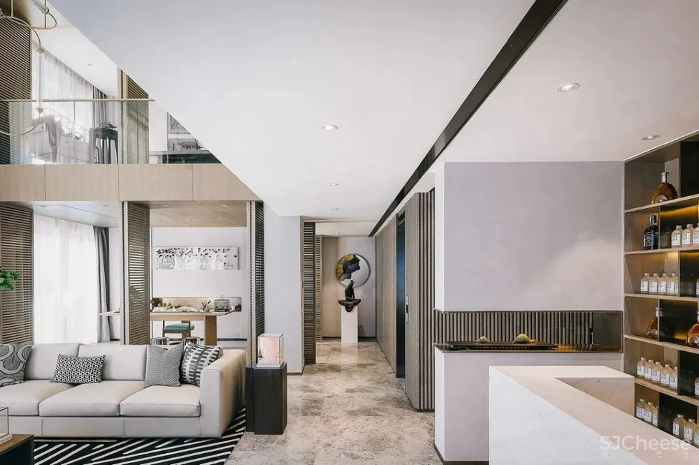 501㎡高雅简奢别墅样板间丨整个空间都弥漫着一种对艺术充满热爱