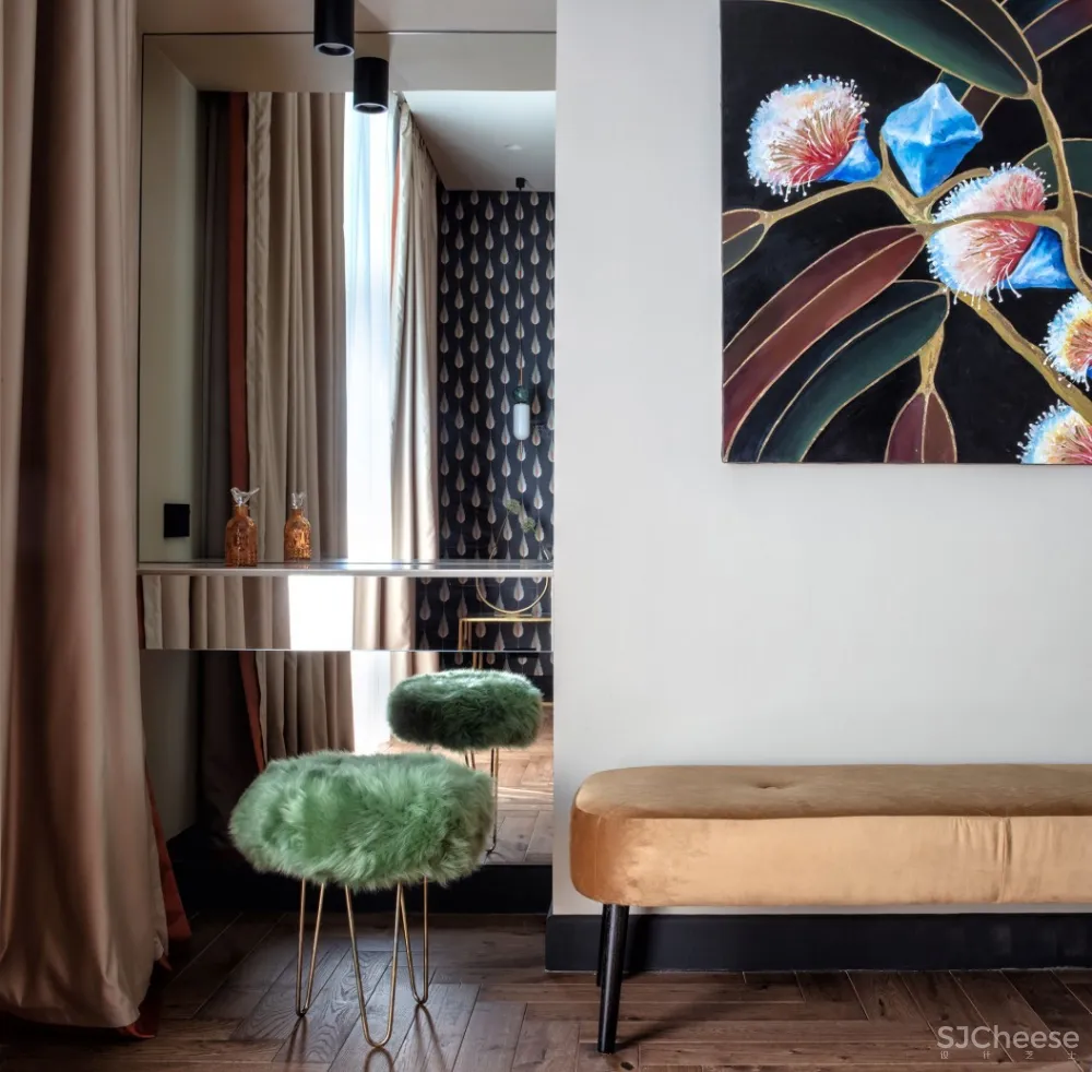 阿拉木图105m²轻奢怀旧风公寓 Danara Akhmetova