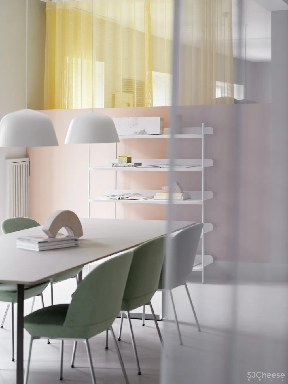 柔和色彩方案解决空间拥挤，哥本哈根北欧风办公设计 Muuto