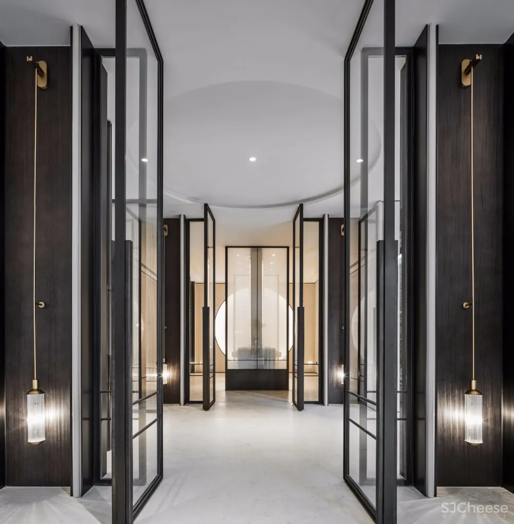 【无间设计最新力作】1200㎡摩登东方营销中心设计落地方案