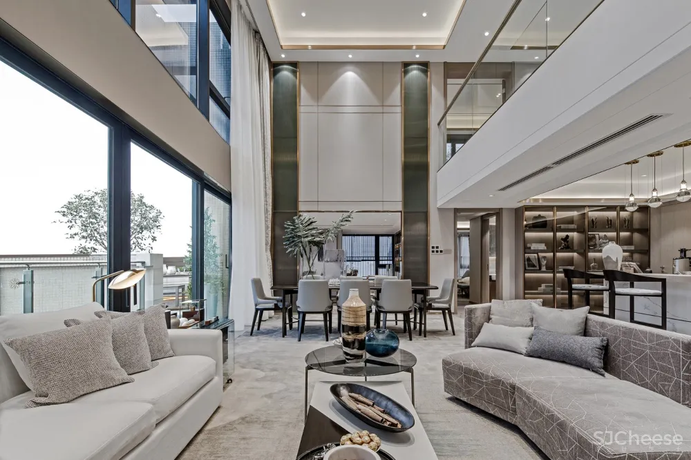 达文设计丨广州粤海拾桂府顶层复式:在生活中