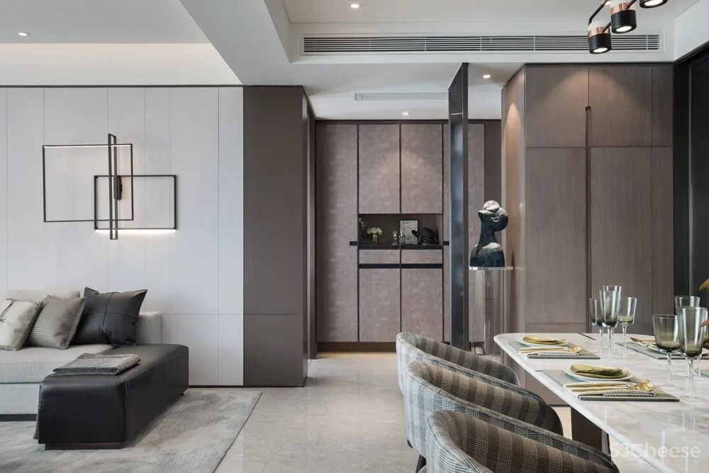 254㎡高级灰顶级样板间设计丨演绎绅士生活格调