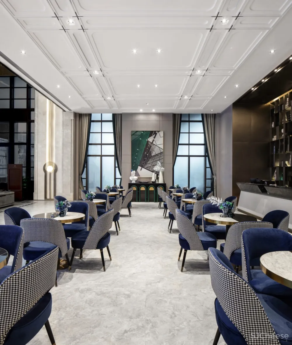 【柏舍设计新作】将Art Deco概念融入现代轻奢风的销售中心软装设计方案