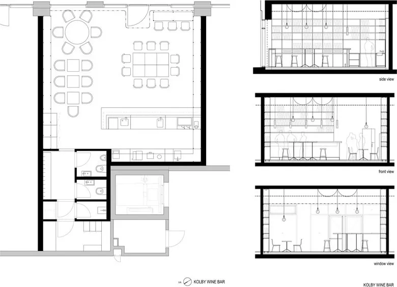 连续的酒架塑造葡萄酒的舞台,布拉格Kolby红酒酒吧 CMC Architects