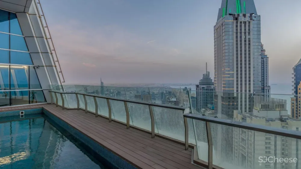 迪拜 3500m² 顶层复式,售价 2.5 亿丨竟是这种简约范儿