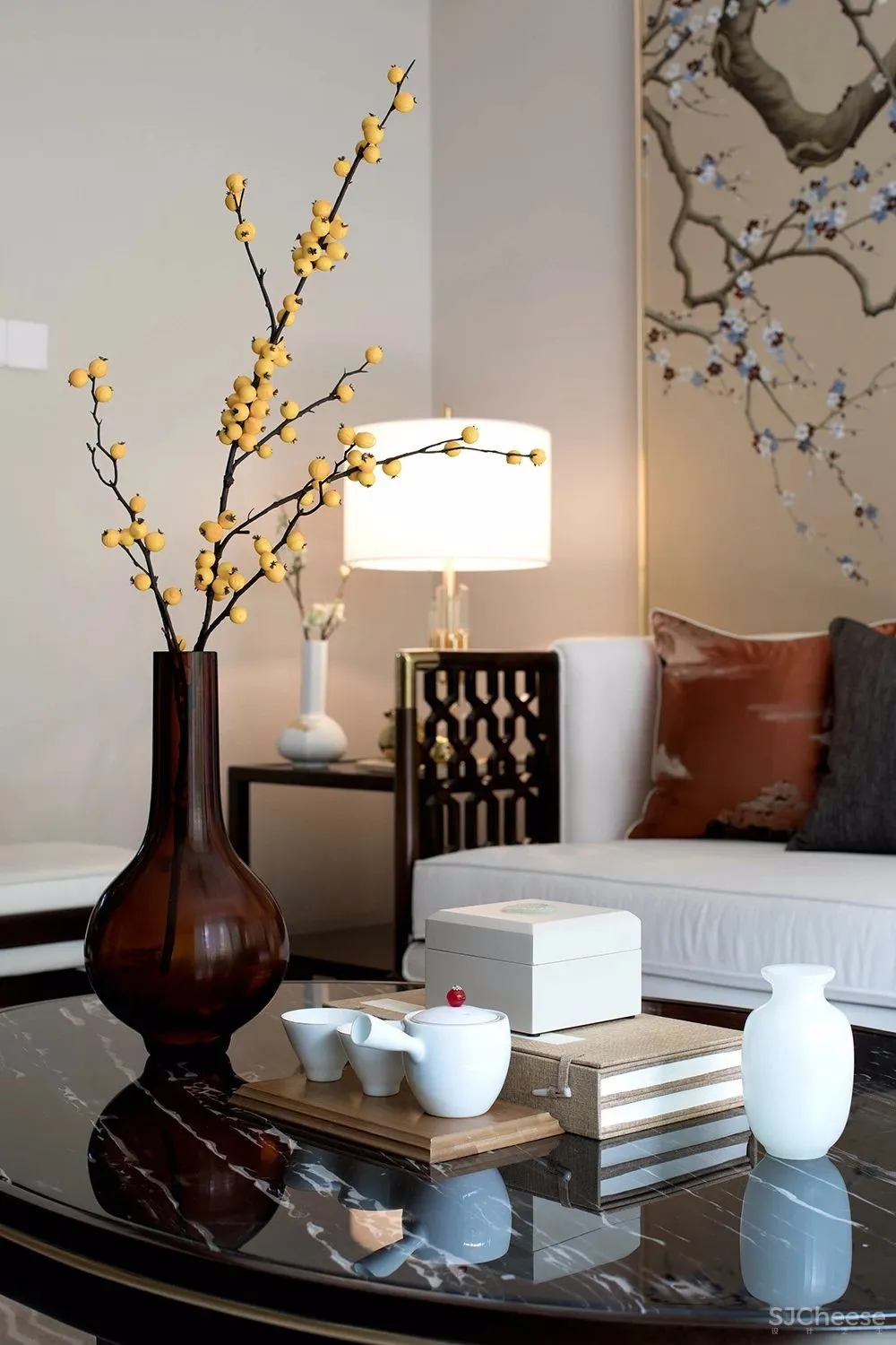 两套很赞的新中式样板间设计丨探索中国文化的源头