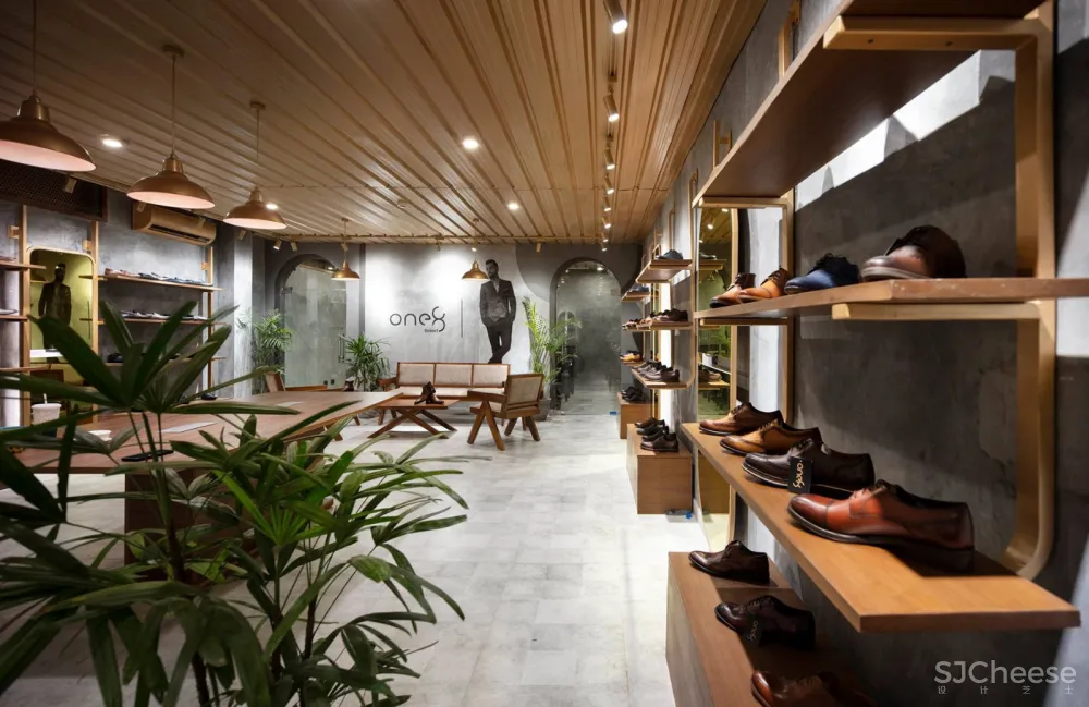 混凝土、黄铜、柚木,献给绅士们的“精英”鞋店! Renesa