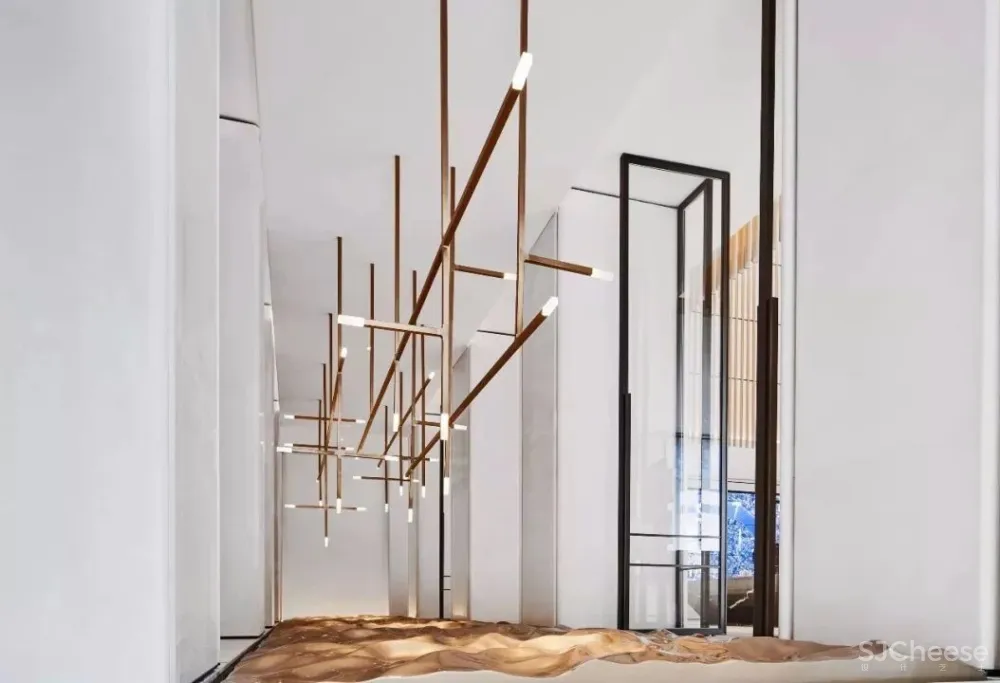 【无间设计最新力作】1200㎡摩登东方营销中心设计落地方案