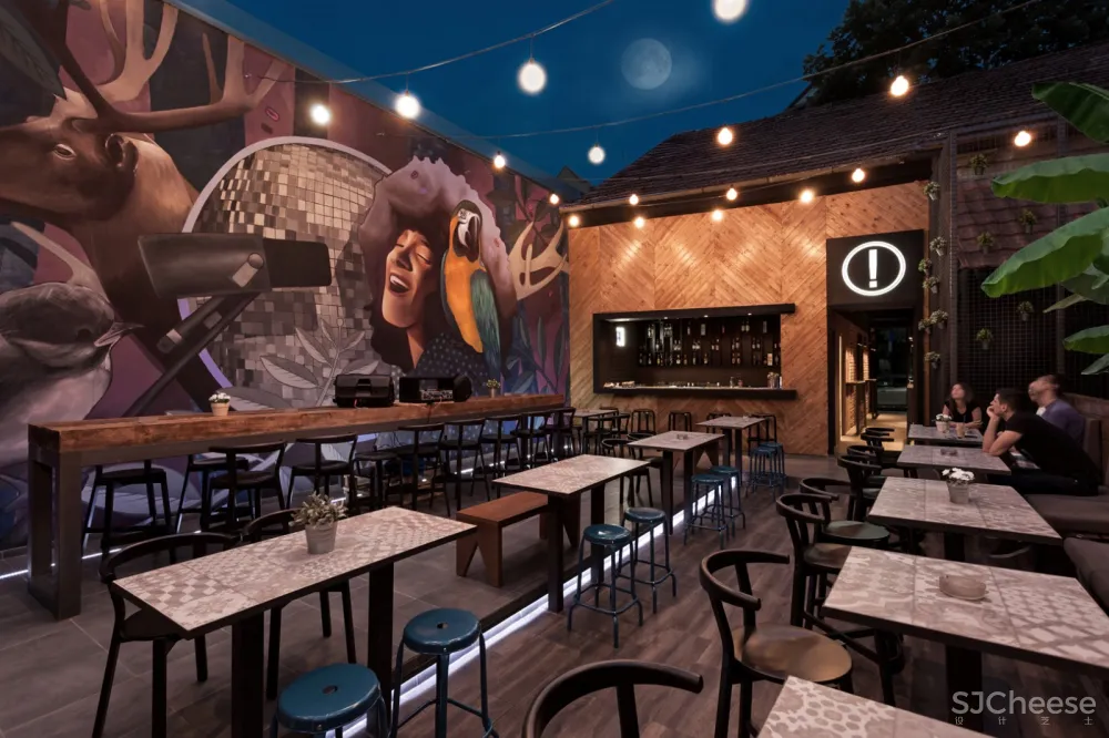 塞尔维亚Princip工业风露天酒吧 餐厅 Arhitektura Budjevac