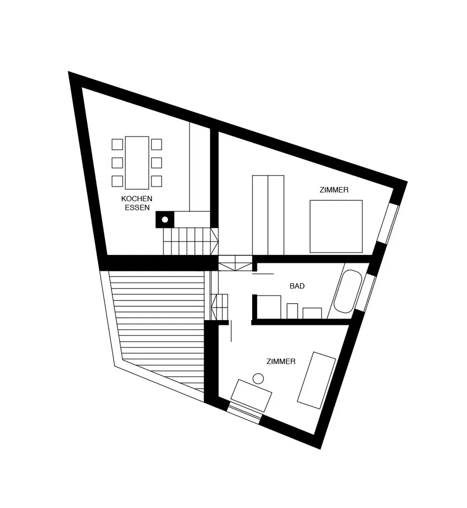 Haus D,顺时针旋转的黑色住宅 / Yonder – Architektur und Design