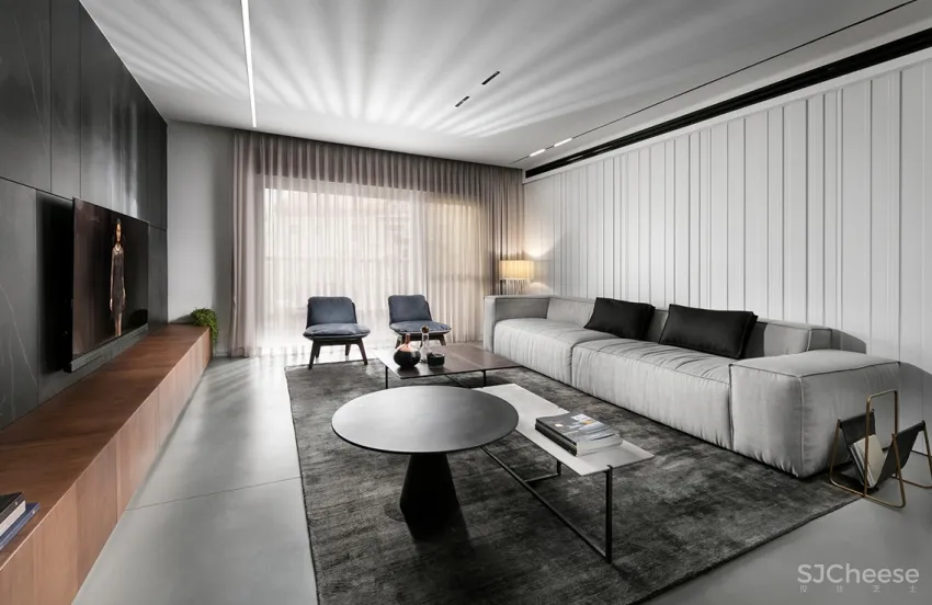 黑白都会风!耶路撒冷76m²极简风公寓 Erez Hyatt