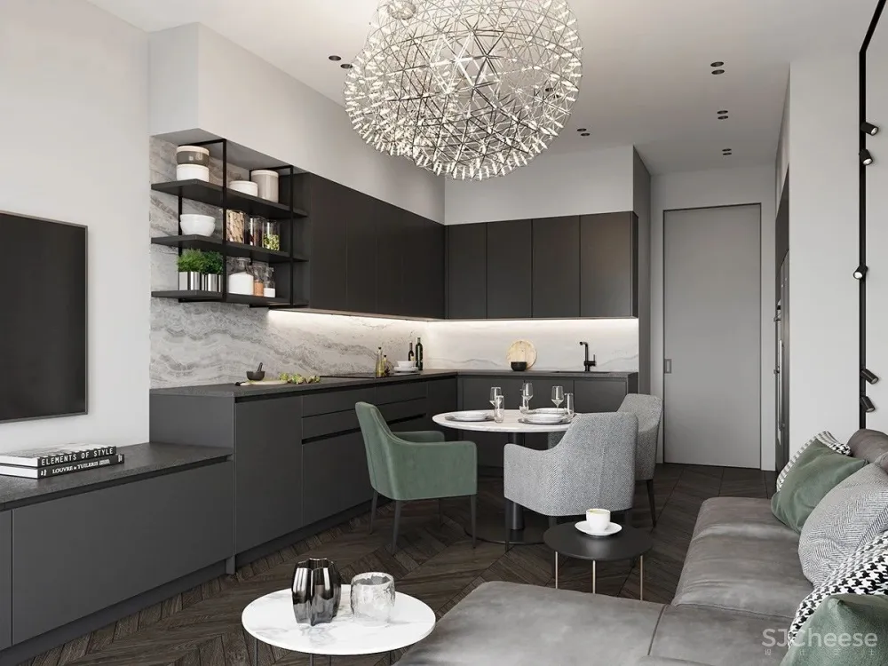 138㎡ 高级灰设计丨营造轻奢之美