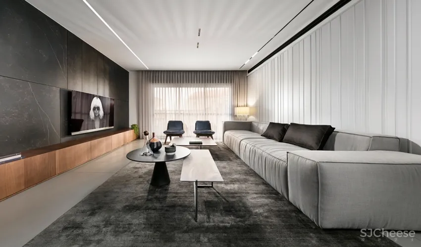 黑白都会风!耶路撒冷76m²极简风公寓 Erez Hyatt