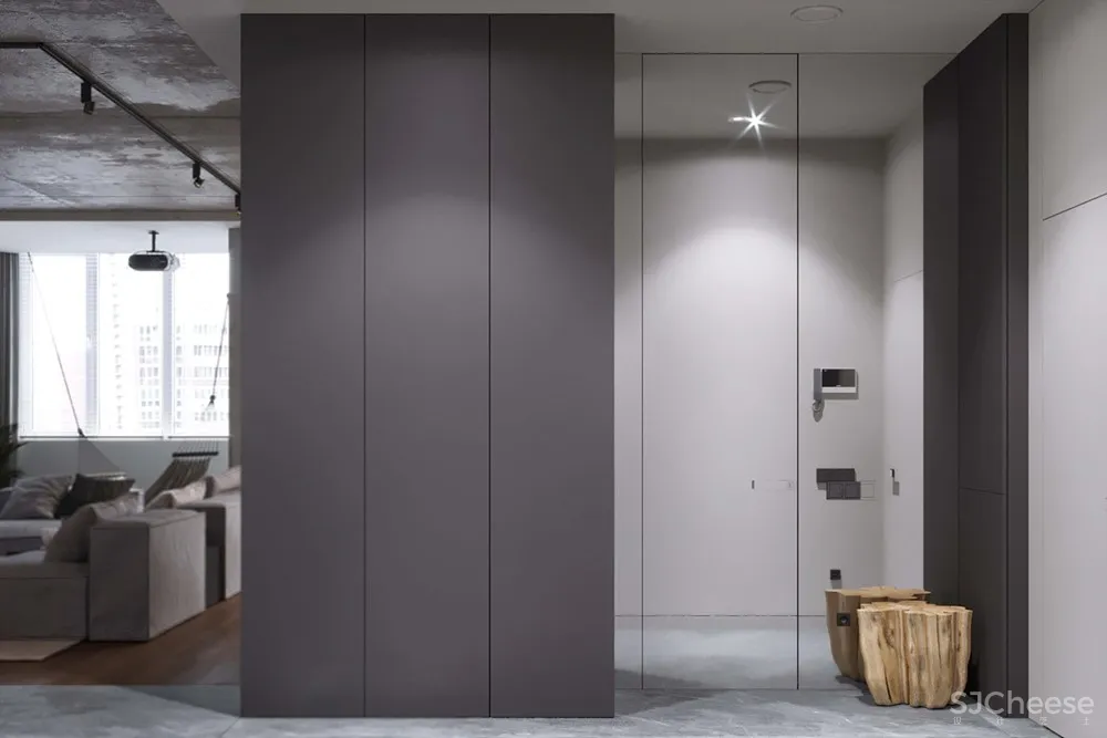 莫斯科117m²年轻女孩的现代风公寓 Geometrium