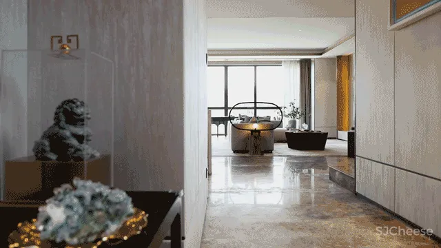 501㎡高雅简奢别墅样板间丨整个空间都弥漫着一种对艺术充满热爱