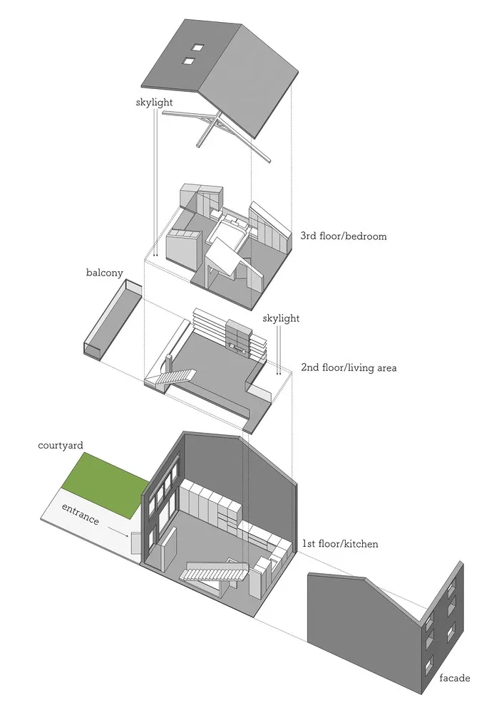 联排住宅改造•松 / Studio Glume