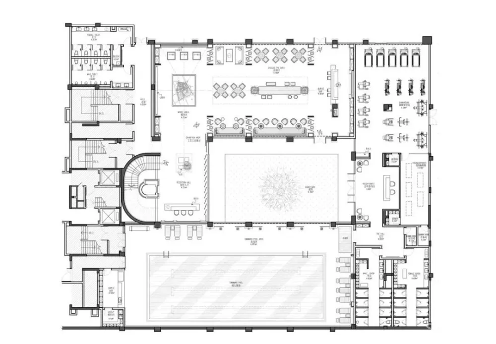 造价6500/㎡顶级售楼中心设计丨呈现出空间美感契合的精美质感