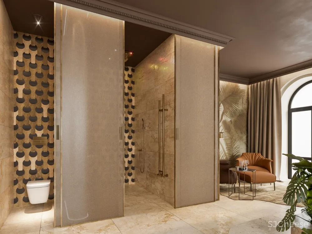 华丽优雅！被金色包裹的spa养生馆 Alena Bulataya